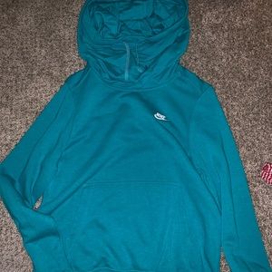 teal nike hoodie